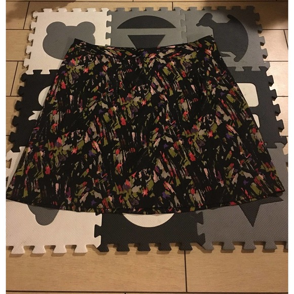 Lane Bryant Black Splatter Multi-Colored Polyester/Spandex Midi Pencil Skirt 2XL - Picture 5 of 10